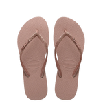 HAVAIANAS SLIM METAL LOGO GLITTER KIDS